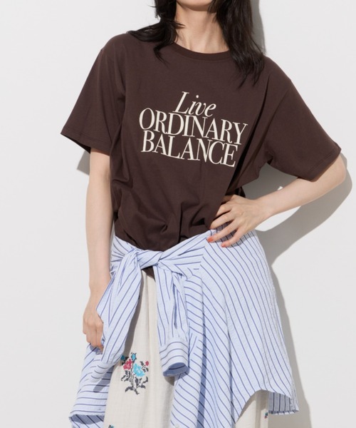 Unitage(ユニテージ)の「【汗染み防止加工】メッセージロゴプリントTEE(Tシャツ/カットソー・レディース・チャコールグレー/ブラウン/アイボリー・FREE)」の13枚目の写真