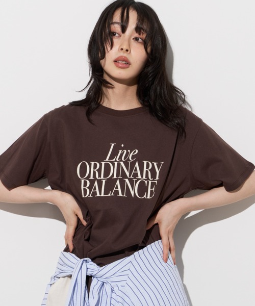 Unitage(ユニテージ)の「【汗染み防止加工】メッセージロゴプリントTEE(Tシャツ/カットソー・レディース・チャコールグレー/ブラウン/アイボリー・FREE)」の11枚目の写真