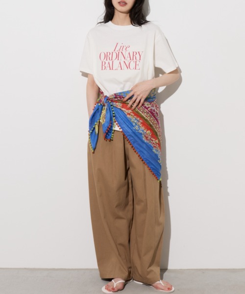 Unitage(ユニテージ)の「【汗染み防止加工】メッセージロゴプリントTEE(Tシャツ/カットソー・レディース・チャコールグレー/ブラウン/アイボリー・FREE)」の15枚目の写真