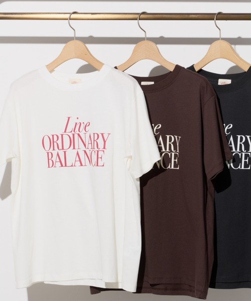 Unitage(ユニテージ)の「【汗染み防止加工】メッセージロゴプリントTEE(Tシャツ/カットソー・レディース・チャコールグレー/ブラウン/アイボリー・FREE)」の6枚目の写真
