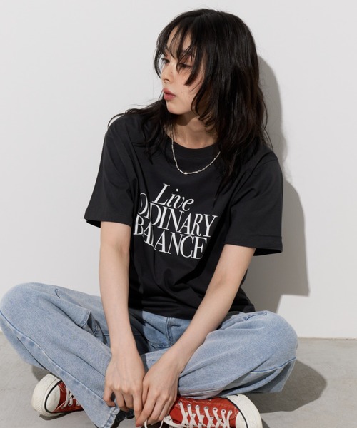 Unitage(ユニテージ)の「【汗染み防止加工】メッセージロゴプリントTEE(Tシャツ/カットソー・レディース・チャコールグレー/ブラウン/アイボリー・FREE)」の17枚目の写真