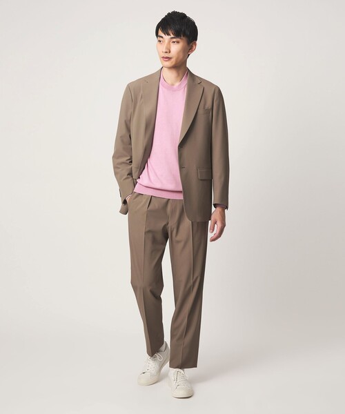 green label relaxing(グリーンレーベルリラクシング)の「MTB コットン ハイゲージ クルーネック ニット(ニット/セーター・メンズ・ライトグレー/ピンク/ダークグレー・L/S/XL/M)」の6枚目の写真