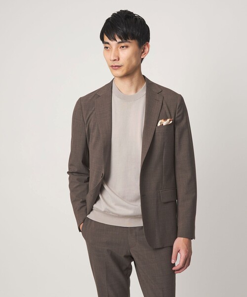 green label relaxing(グリーンレーベルリラクシング)の「MTB コットン ハイゲージ クルーネック ニット(ニット/セーター・メンズ・ライトグレー/ピンク/ダークグレー・L/S/XL/M)」の8枚目の写真