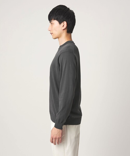 green label relaxing(グリーンレーベルリラクシング)の「MTB コットン ハイゲージ クルーネック ニット(ニット/セーター・メンズ・ライトグレー/ピンク/ダークグレー・L/S/XL/M)」の13枚目の写真