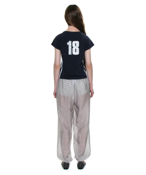 PARTIMENTO WOMEN(パルティメントウィメン)の「ナンバリングプリンテッドT_ネイビー(Tシャツ/カットソー・レディース・その他・ONE SIZE)」の4枚目の写真