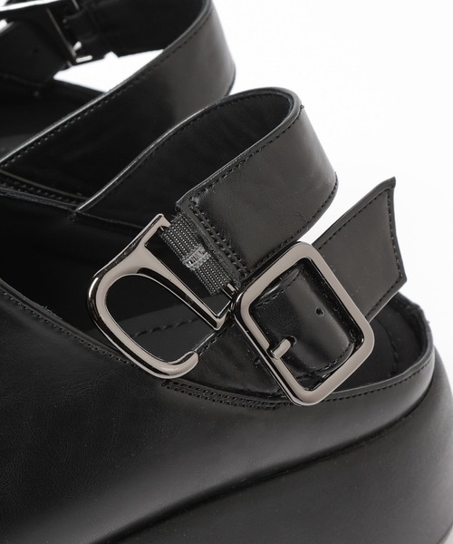 LOWRYS FARM（ローリーズファーム）の「ベルトツキクロッグ  636375（サンダル・レディース・ブラック/ブラウン・MEDIUM/LARGE）」の5枚目の写真