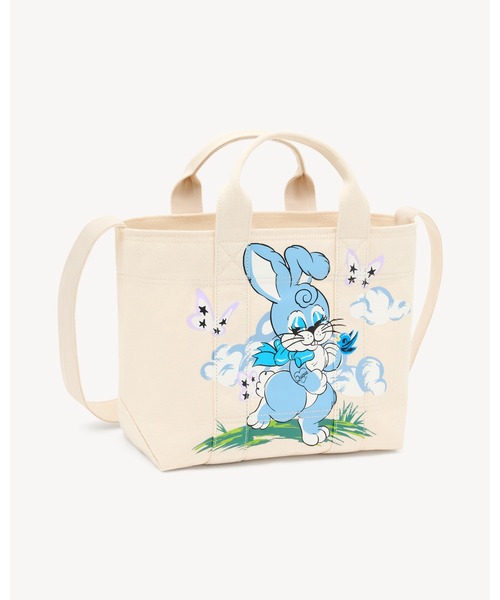 KENZO(ケンゾー)の「'KENZO Cartoon' スモール トートバッグ イン キャンバス(メッセンジャーバッグ・メンズ・ベージュ系その他・ONE SIZE)」の1枚目の写真