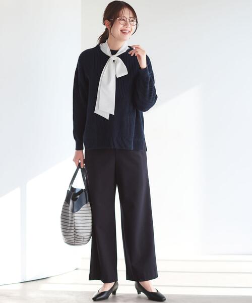 Reflect（リフレクト）の「【しっかり容量◎】キャンバス地ボーダートートバッグ（トートバッグ・レディース・ベージュ系その他6/ネイビー系2・00）」の8枚目の写真