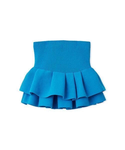 FRAY I.D（フレイアイディー）の「ランダムペプラムニットベアトップス（チューブトップ・レディース・ブルー/ブラック/マルチ/ベージュ・F）」の5枚目の写真