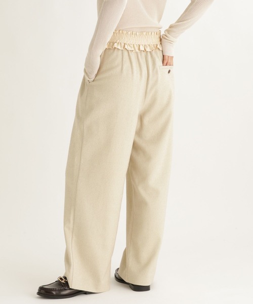 studio CLIP（スタディオクリップ）の「【daily CLIP】ネップイージーパンツ（その他パンツ・レディース・ベージュ/ブラック・FREE）」の6枚目の写真
