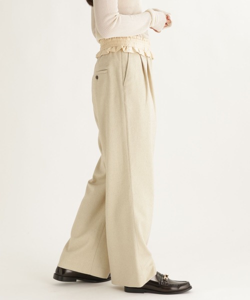 studio CLIP（スタディオクリップ）の「【daily CLIP】ネップイージーパンツ（その他パンツ・レディース・ベージュ/ブラック・FREE）」の7枚目の写真
