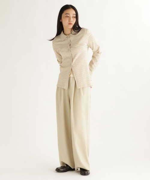 studio CLIP（スタディオクリップ）の「【daily CLIP】ネップイージーパンツ（その他パンツ・レディース・ベージュ/ブラック・FREE）」の8枚目の写真