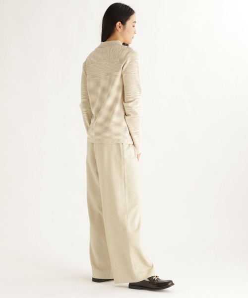 studio CLIP（スタディオクリップ）の「【daily CLIP】ネップイージーパンツ（その他パンツ・レディース・ベージュ/ブラック・FREE）」の9枚目の写真