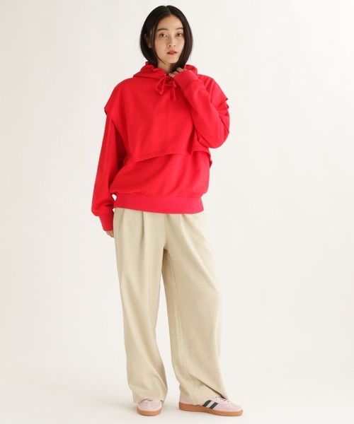 studio CLIP（スタディオクリップ）の「【daily CLIP】ネップイージーパンツ（その他パンツ・レディース・ベージュ/ブラック・FREE）」の10枚目の写真