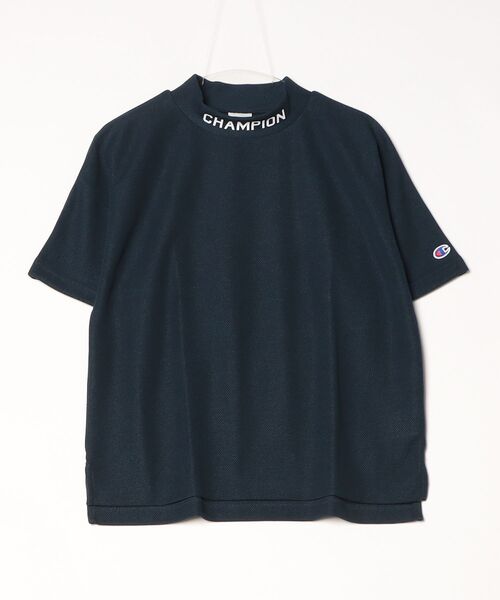 Champion Golf(チャンピオンゴルフ)の「【Champion/チャンピオン】レディース GOLF モックネックシャツ(Tシャツ/カットソー・レディース・ホワイト/ネイビー/オレンジ系その他・LARGE/MEDIUM/SMALL)」の2枚目の写真