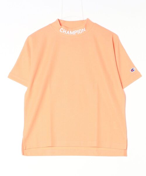 Champion Golf(チャンピオンゴルフ)の「【Champion/チャンピオン】レディース GOLF モックネックシャツ(Tシャツ/カットソー・レディース・ホワイト/ネイビー/オレンジ系その他・LARGE/MEDIUM/SMALL)」の3枚目の写真