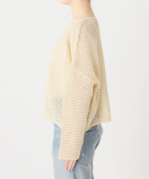 FRAMeWORK（フレームワーク）の「コットンコードニットプルオーバー（ニット/セーター・レディース・ベージュ/ホワイト・FREE）」の9枚目の写真