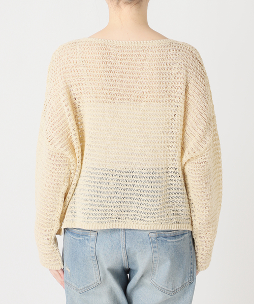 FRAMeWORK（フレームワーク）の「コットンコードニットプルオーバー（ニット/セーター・レディース・ベージュ/ホワイト・FREE）」の10枚目の写真