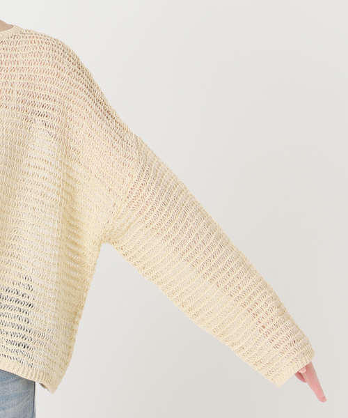 FRAMeWORK（フレームワーク）の「コットンコードニットプルオーバー（ニット/セーター・レディース・ベージュ/ホワイト・FREE）」の12枚目の写真