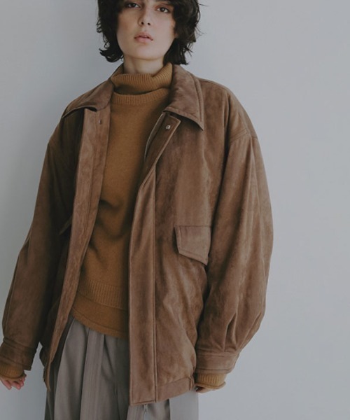 ETRE TOKYO(エトレトウキョウ)の「パディングワークブルゾン(ブルゾン・レディース・ベージュ/グレー・S/M)」の3枚目の写真