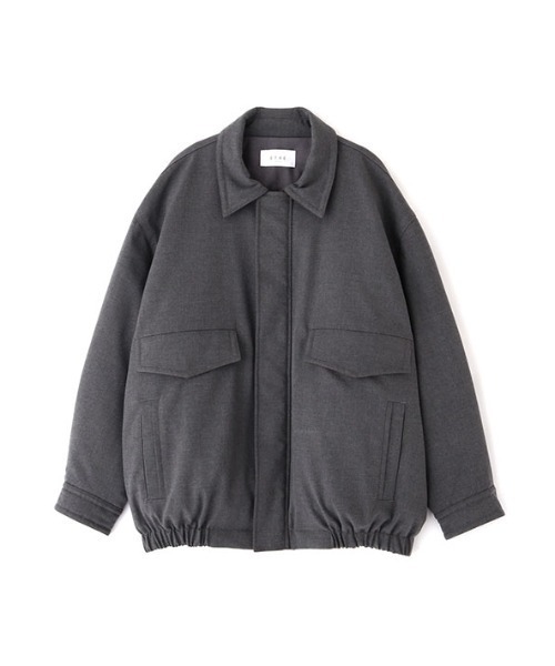 ETRE TOKYO(エトレトウキョウ)の「パディングワークブルゾン(ブルゾン・レディース・ベージュ/グレー・S/M)」の16枚目の写真