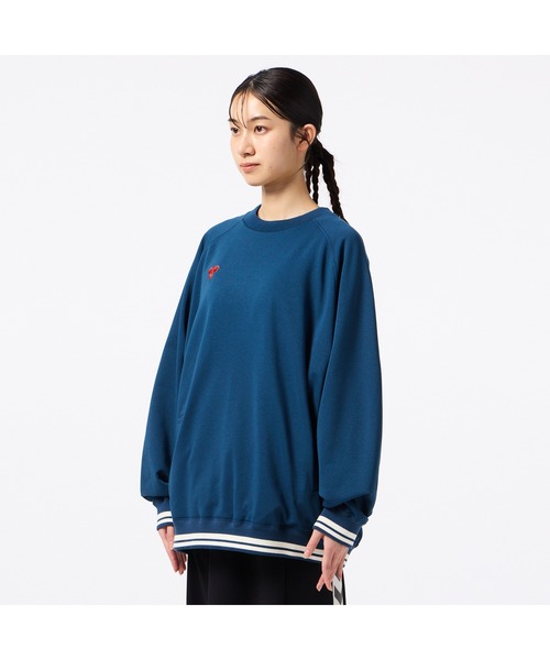 hummel（ヒュンメル）の「hummel/ヒュンメル HMP ｽｳｪｯﾄｸﾙｰﾈｯｸ（スウェット・レディース・ブラック/ネイビー・S/M/L/XL）」の4枚目の写真