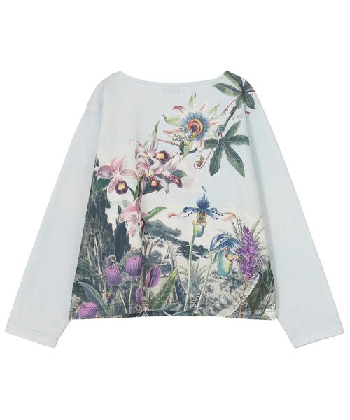 ZUCCa（ズッカ）の「WILD FLOWER JERSEY / スウェット / P（Tシャツ/カットソー・レディース・マルチ/ライトグレー・M size）」の9枚目の写真