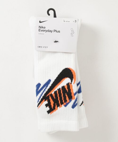 NIKE（ナイキ）の「NIKE（ナイキ）ナイキ エブリデイ プラス 3PR SPORT 144(3足セット）（ソックス/靴下・メンズ・ホワイト・XL/L）」の2枚目の写真