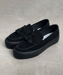 1D65-SZ ボリュームソール タッセルローファー 厚底