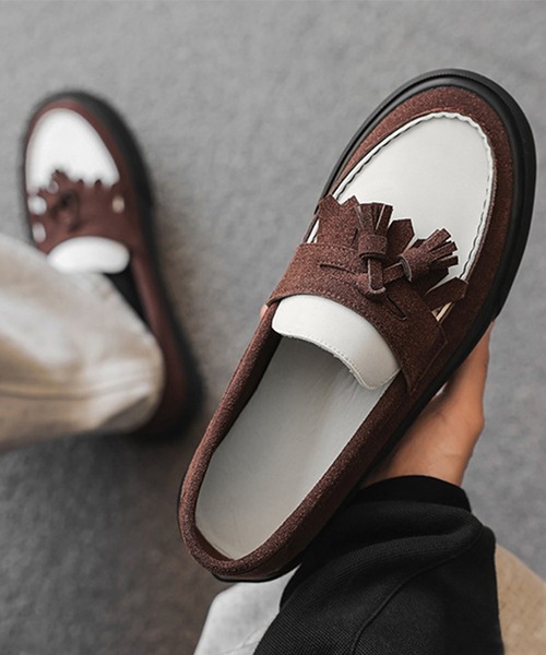 CALIFORNIA OUTFITTERS（カリフォルニア アウトフィッターズ）の「1D65-SZ ボリュームソール タッセルローファー 厚底（ローファー・メンズ・ブラック/ブラウン・44/42/40）」の6枚目の写真