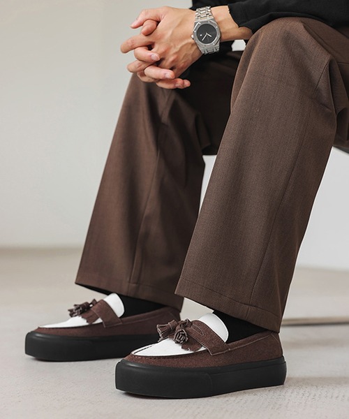 CALIFORNIA OUTFITTERS（カリフォルニア アウトフィッターズ）の「1D65-SZ ボリュームソール タッセルローファー 厚底（ローファー・メンズ・ブラック/ブラウン・44/42/40）」の3枚目の写真