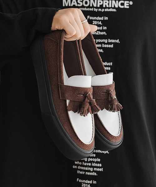 CALIFORNIA OUTFITTERS（カリフォルニア アウトフィッターズ）の「1D65-SZ ボリュームソール タッセルローファー 厚底（ローファー・メンズ・ブラック/ブラウン・44/42/40）」の9枚目の写真