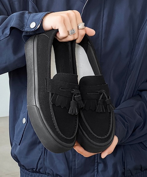 CALIFORNIA OUTFITTERS（カリフォルニア アウトフィッターズ）の「1D65-SZ ボリュームソール タッセルローファー 厚底（ローファー・メンズ・ブラック/ブラウン・44/42/40）」の15枚目の写真