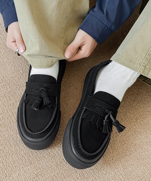 CALIFORNIA OUTFITTERS（カリフォルニア アウトフィッターズ）の「1D65-SZ ボリュームソール タッセルローファー 厚底（ローファー・メンズ・ブラック/ブラウン・44/42/40）」の20枚目の写真