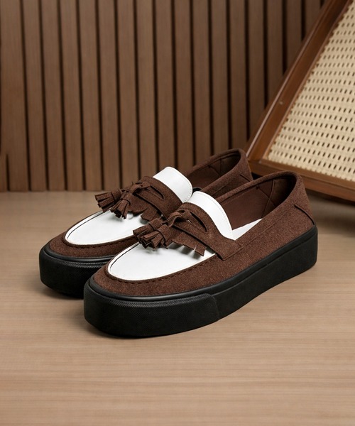 CALIFORNIA OUTFITTERS（カリフォルニア アウトフィッターズ）の「1D65-SZ ボリュームソール タッセルローファー 厚底（ローファー・メンズ・ブラック/ブラウン・44/42/40）」の17枚目の写真