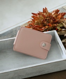 colleca la（コレカラ）の「ニュアンスカラー PUレザーコンパクトミラー（手鏡/メイクミラー）」