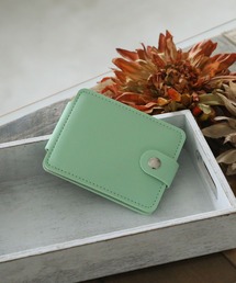 colleca la（コレカラ）の「ニュアンスカラー PUレザーコンパクトミラー（手鏡/メイクミラー）」