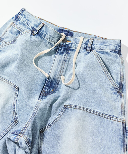 NAUTICA(ノーティカ)の「NAUTICA/ノーティカ スーパーワイド カーブシルエット ダブルニー デニムペインターパンツ(デニムパンツ・メンズ・ネイビー/ブラック/サックスブルー・LARGE/X-LARGE/MEDIUM)」の16枚目の写真