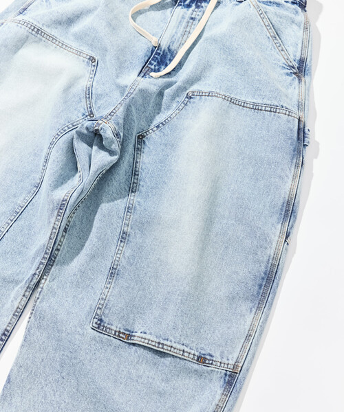 NAUTICA(ノーティカ)の「NAUTICA/ノーティカ スーパーワイド カーブシルエット ダブルニー デニムペインターパンツ(デニムパンツ・メンズ・ネイビー/ブラック/サックスブルー・LARGE/X-LARGE/MEDIUM)」の18枚目の写真