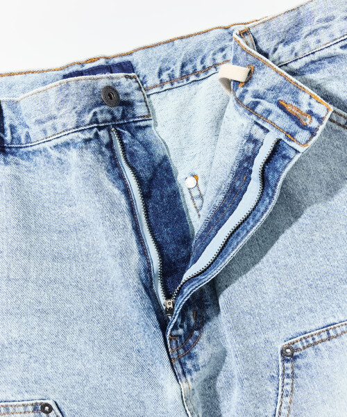 NAUTICA(ノーティカ)の「NAUTICA/ノーティカ スーパーワイド カーブシルエット ダブルニー デニムペインターパンツ(デニムパンツ・メンズ・ネイビー/ブラック/サックスブルー・LARGE/X-LARGE/MEDIUM)」の22枚目の写真