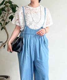 un dix cors | デニムサロペット(つなぎ/オールインワン)