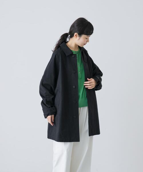 かぐれ（カグレ）の「コットンバックタックショートコート（その他アウター・レディース・ベージュ/アイボリー/ブラック・FREE）」の3枚目の写真