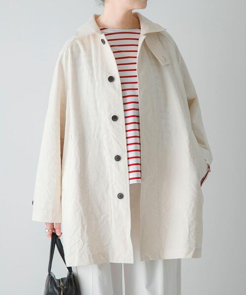 かぐれ(カグレ)の「コットンバックタックショートコート(その他アウター・レディース・ベージュ/アイボリー/ブラック・FREE)」の4枚目の写真