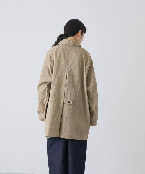 かぐれ（カグレ）の「コットンバックタックショートコート（その他アウター・レディース・ベージュ/アイボリー/ブラック・FREE）」の9枚目の写真