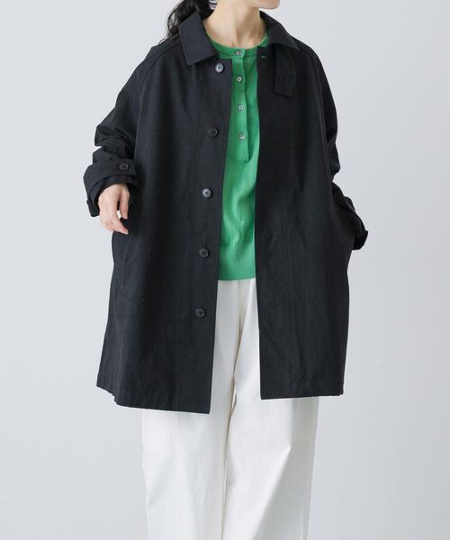 かぐれ（カグレ）の「コットンバックタックショートコート（その他アウター・レディース・ベージュ/アイボリー/ブラック・FREE）」の16枚目の写真