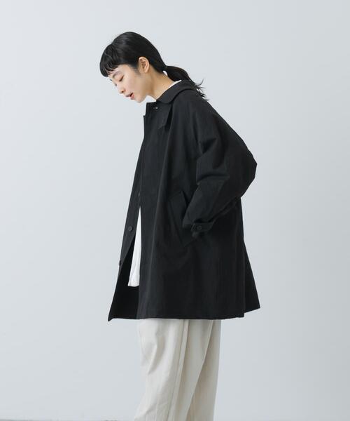 かぐれ（カグレ）の「コットンバックタックショートコート（その他アウター・レディース・ベージュ/アイボリー/ブラック・FREE）」の22枚目の写真