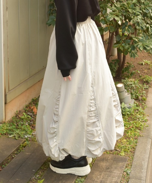 axes femme(アクシーズファム)の「バルーンスカート(スカート・レディース・ブラック/ベージュ・FREE)」の4枚目の写真
