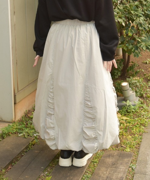 axes femme(アクシーズファム)の「バルーンスカート(スカート・レディース・ブラック/ベージュ・FREE)」の5枚目の写真