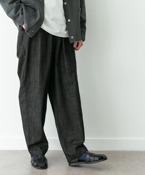 URBAN RESEARCH Sonny Label（アーバンリサーチサニーレーベル）の「デニムライクイージーワイドパンツ（デニムパンツ・メンズ・ブルー/ブラウン/ブラック・LARGE/MEDIUM/SMALL）」の17枚目の写真