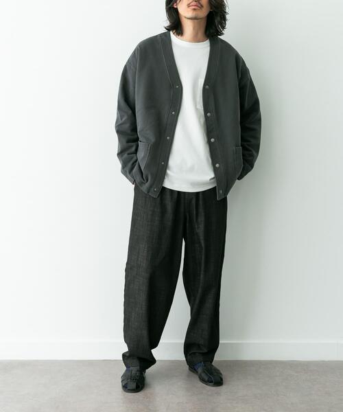 URBAN RESEARCH Sonny Label（アーバンリサーチサニーレーベル）の「デニムライクイージーワイドパンツ（デニムパンツ・メンズ・ブルー/ブラウン/ブラック・LARGE/MEDIUM/SMALL）」の21枚目の写真